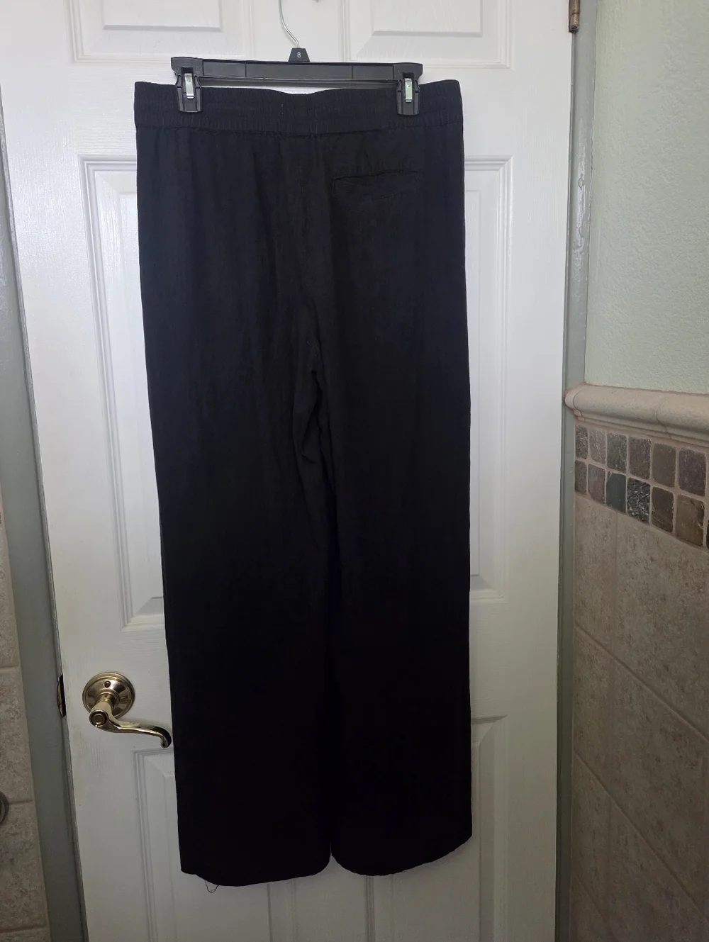 Marine Layer Black Elastic-Waist Pants Casual Everyday Loungwear Size Medium - Picture 12 of 14